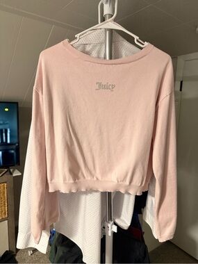 Juicy Couture Pale Pink Knit Top with Logo Tag
